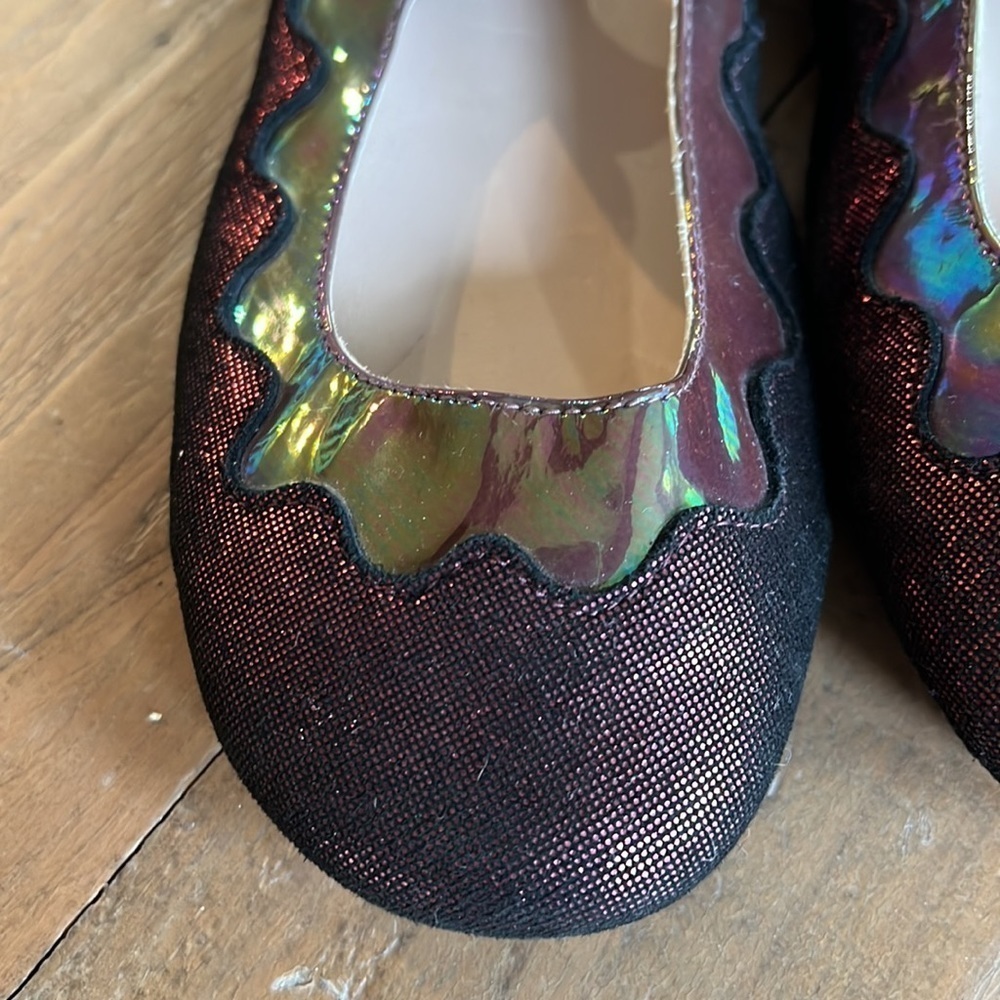 Manuela de Juan berry iridescent Mary Jane shoes - Picture 3 of 9